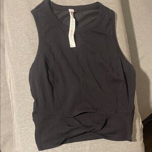 Lululemon crop cutout top